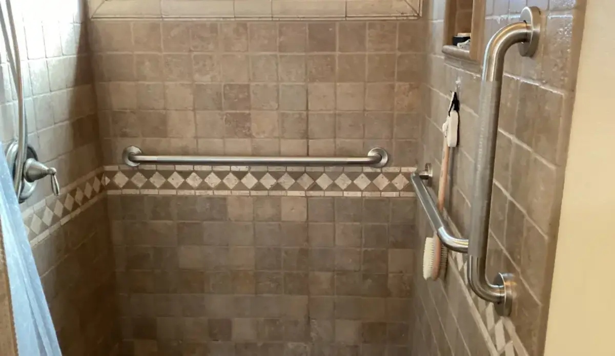 Curve purchases Grab Bar with Handrail for Shower/Bath